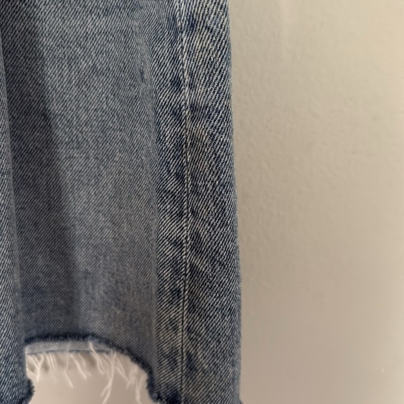 AGOLDE paper bag belted denim jean skirt. Size 26 - Picture 2 of 10